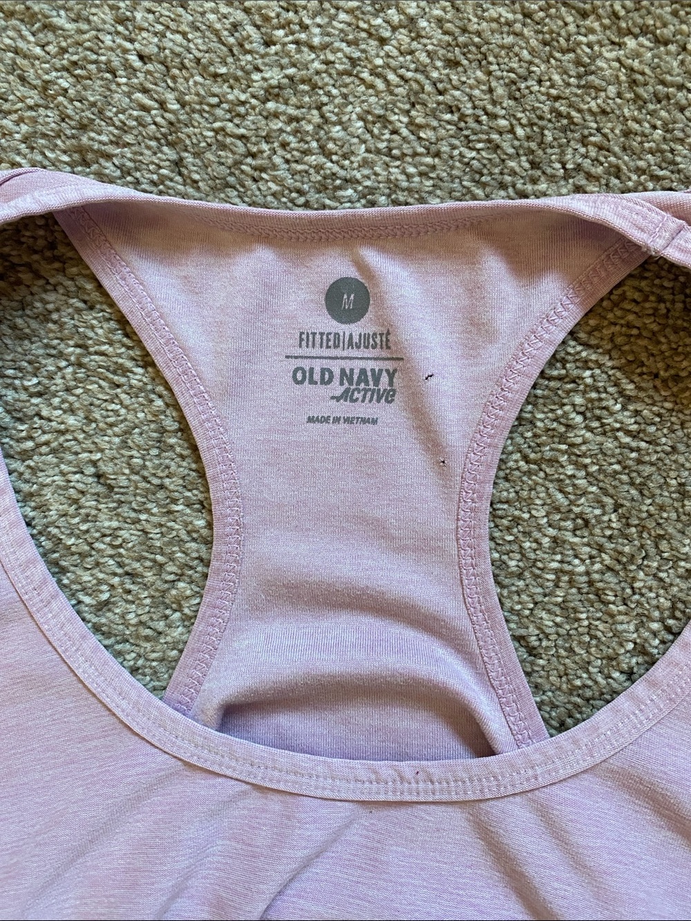 Old Navy Light Purple Racerback Ruched Tank - Picture 2 of 5